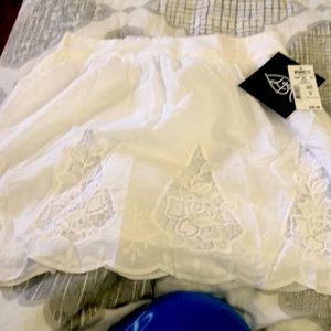 New girls white skirt